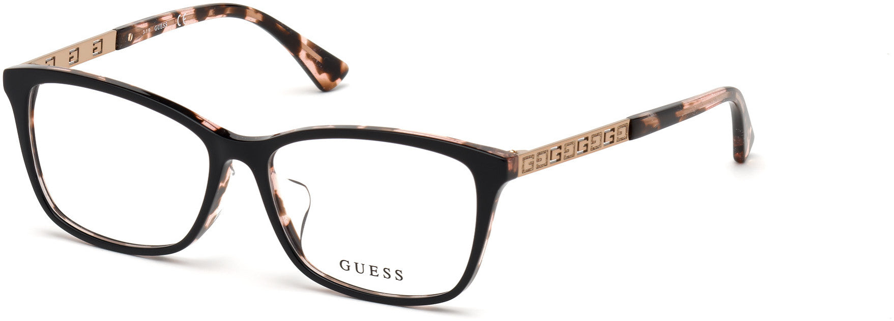 Guess GU2773-D Rectangular Eyeglasses 005-005 - Black