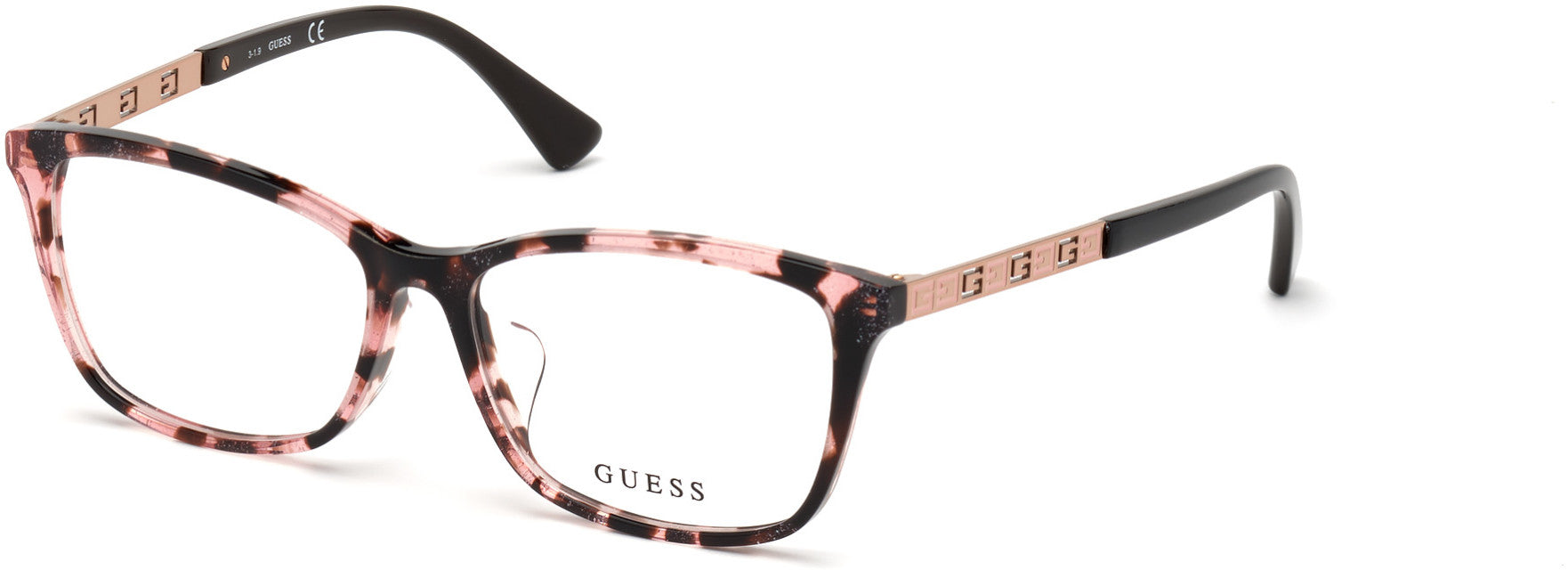 Guess GU2773-D Rectangular Eyeglasses 074-074 - Pink 