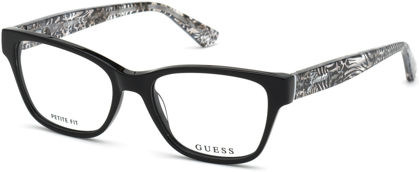 Guess GU2781 Square Eyeglasses 001-001 - Shiny Black