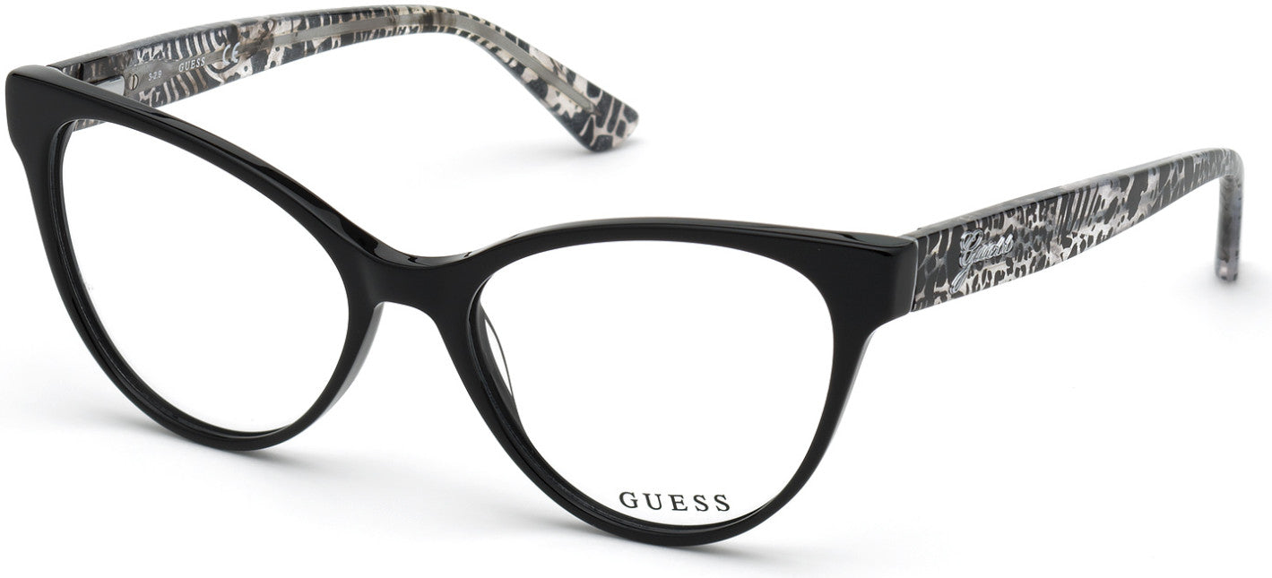 Guess GU2782 Cat Eyeglasses 001-001 - Shiny Black