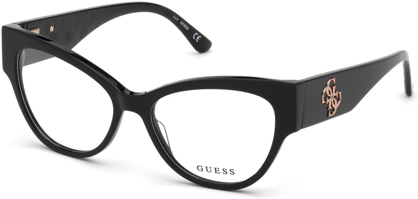 Guess GU2789 Cat Eyeglasses 001-001 - Shiny Black