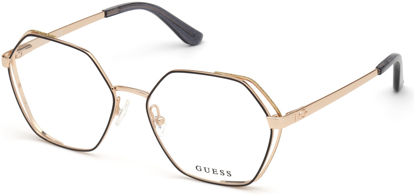 Guess GU2792 Geometric Eyeglasses 032-032 - Pale Gold