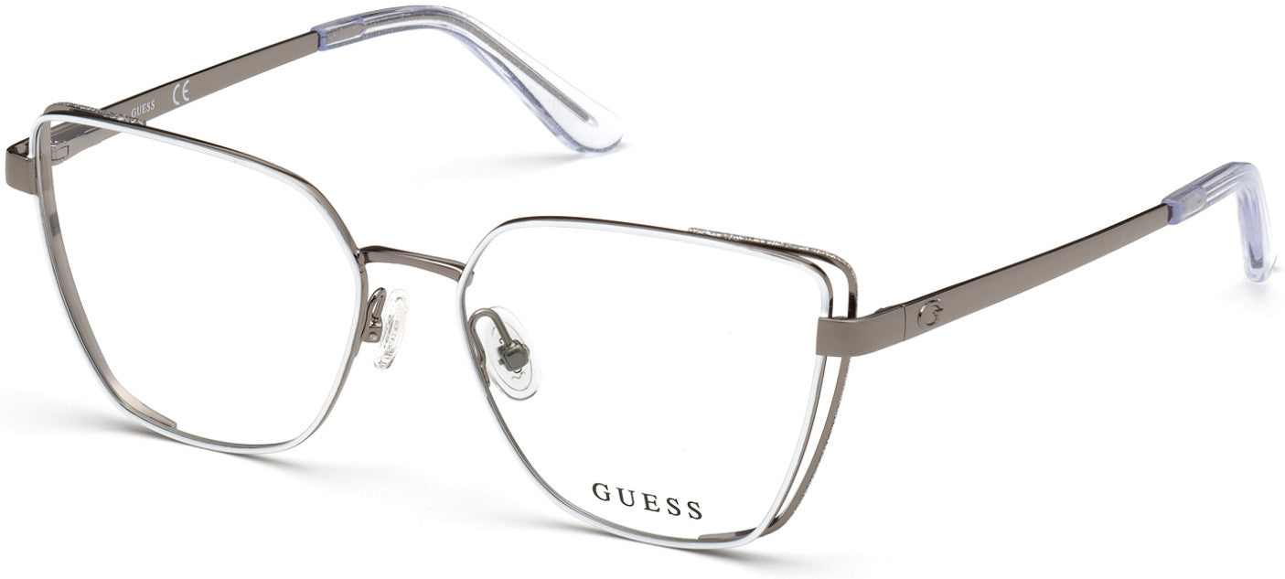 Guess GU2793 Butterfly Eyeglasses 024-024 - White