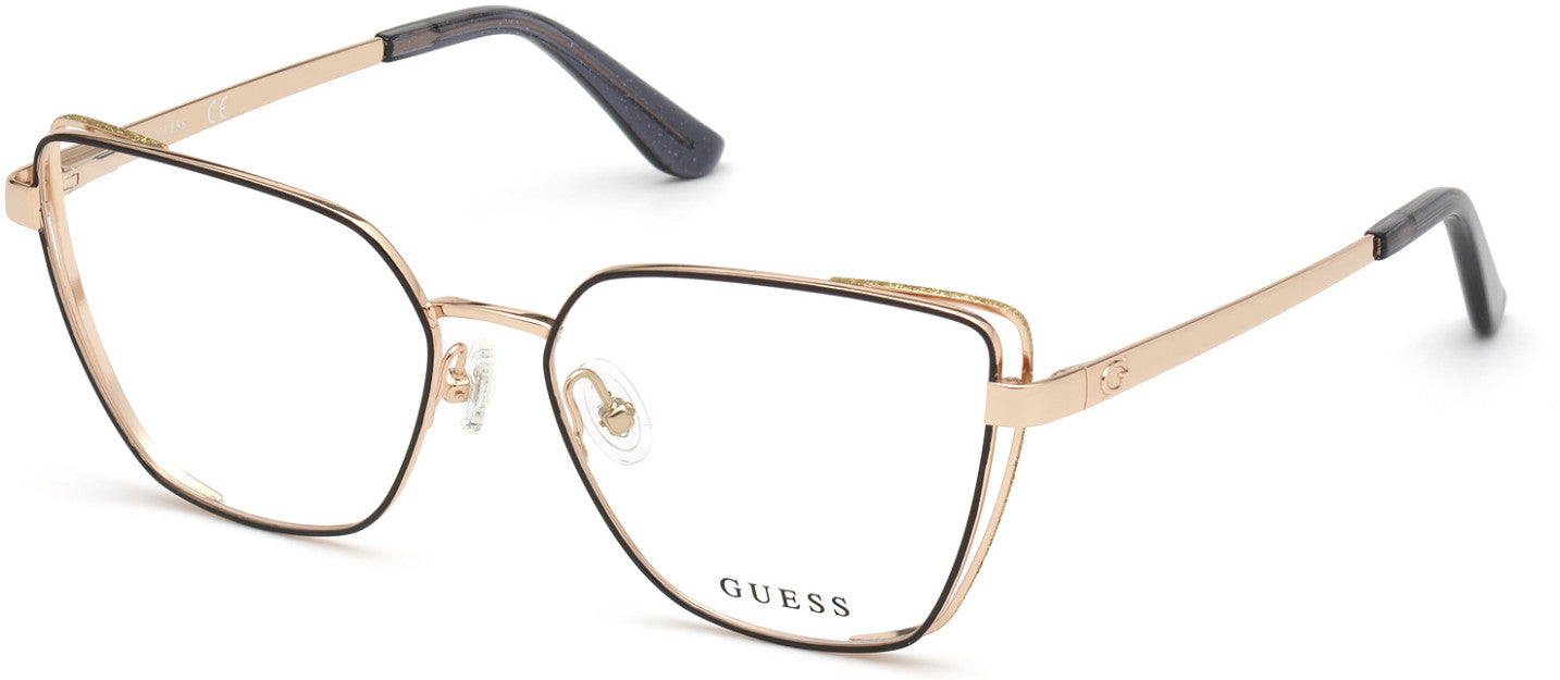 Guess GU2793 Butterfly Eyeglasses 032-032 - Pale Gold
