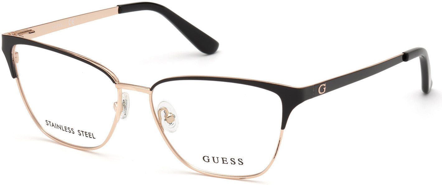 Guess GU2795 Square Eyeglasses 001-001 - Shiny Black