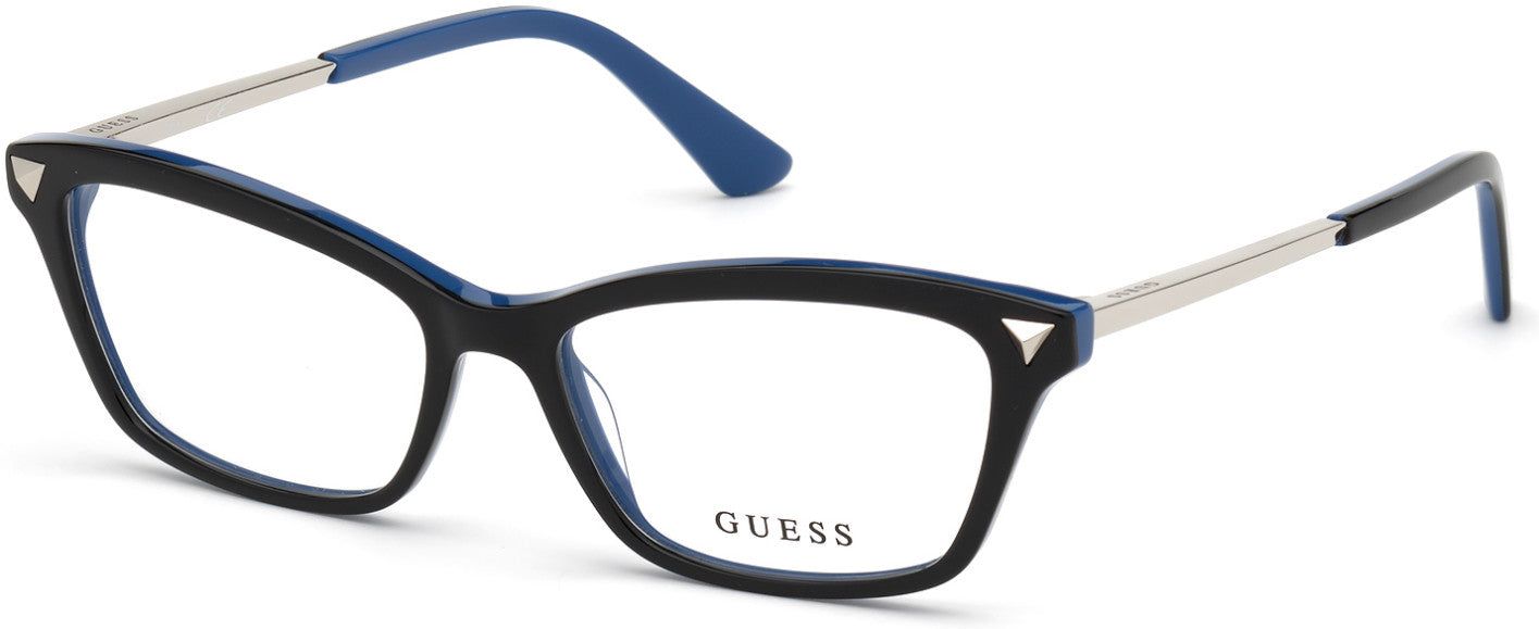 Guess GU2797 Rectangular Eyeglasses 005-005 - Black