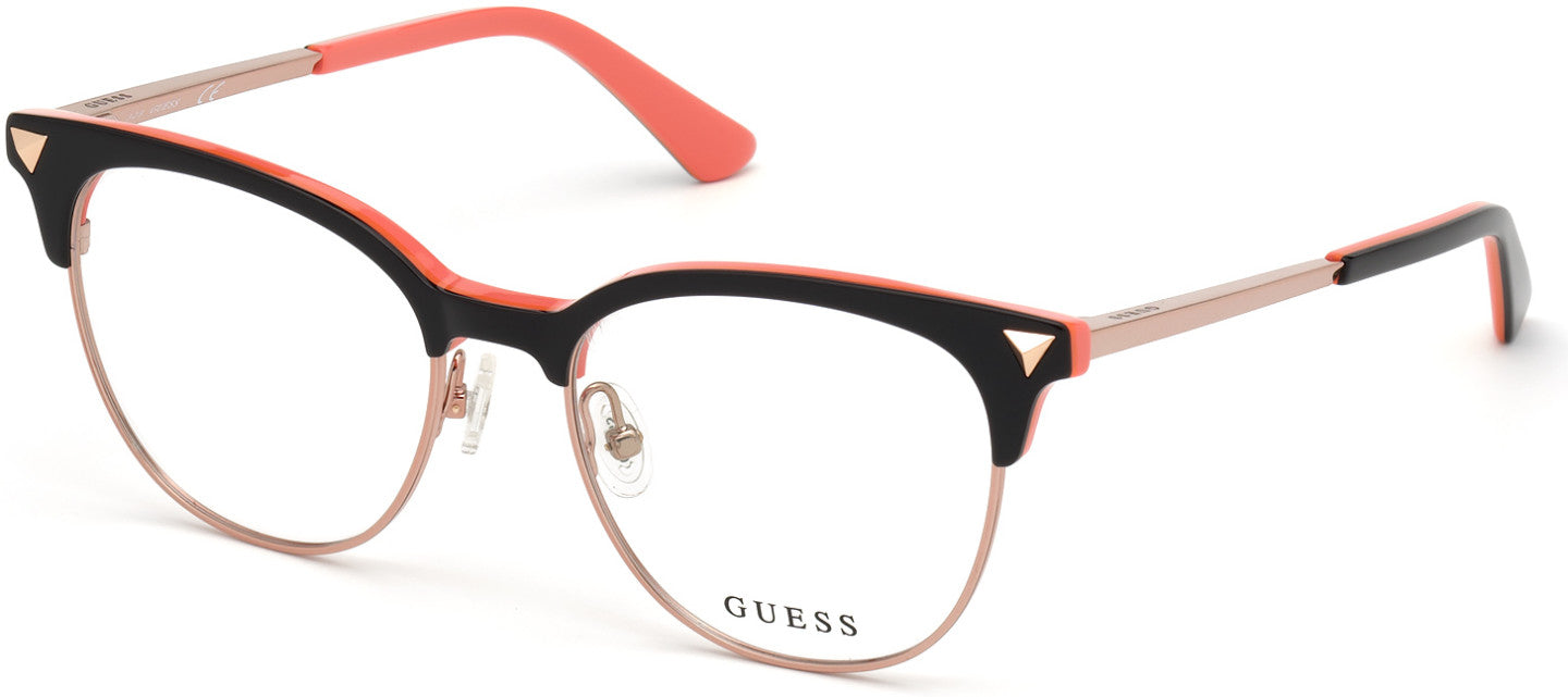 Guess GU2798 Round Eyeglasses 005-005 - Black