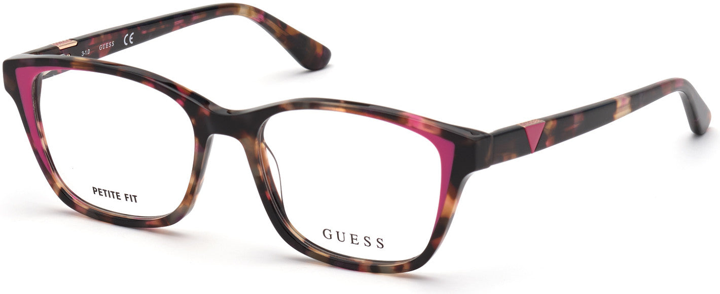 Guess GU2810 Square Eyeglasses 074-074 - Pink 
