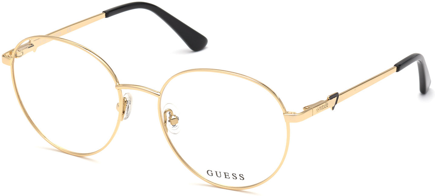 Guess GU2812 Round Eyeglasses 032-032 - Pale Gold