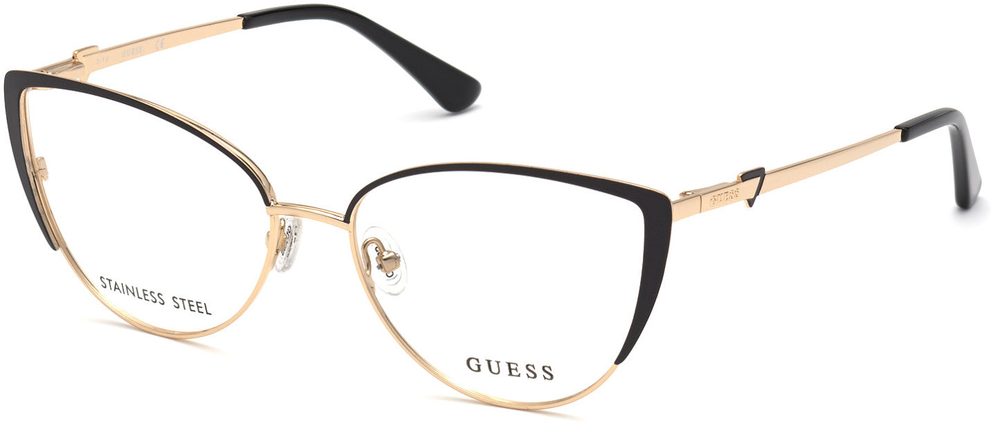 Guess GU2813 Cat Eyeglasses 002-002 - Matte Black