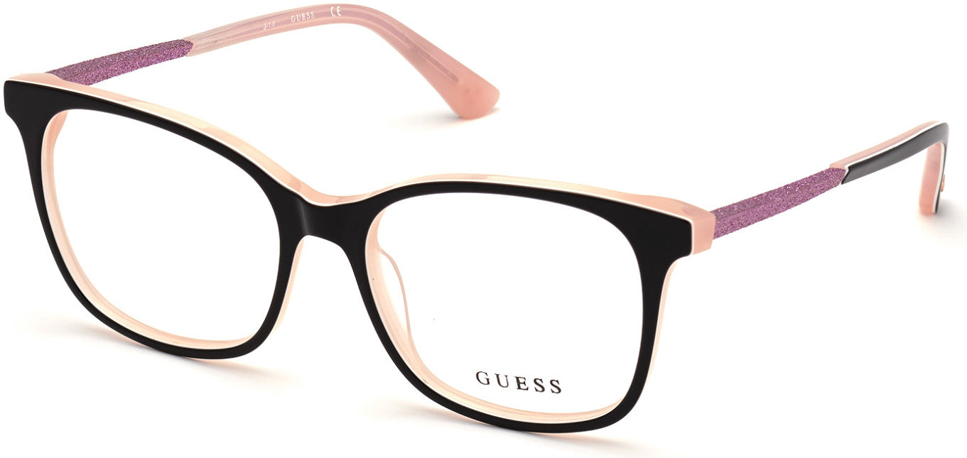 Guess GU2835 Square Eyeglasses 001-001 - Shiny Black