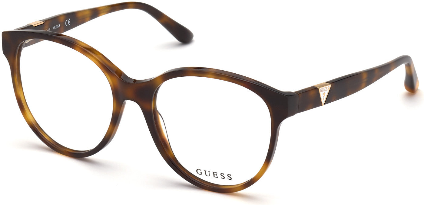 Guess GU2847 Round Eyeglasses 053-053 - Blonde Havana