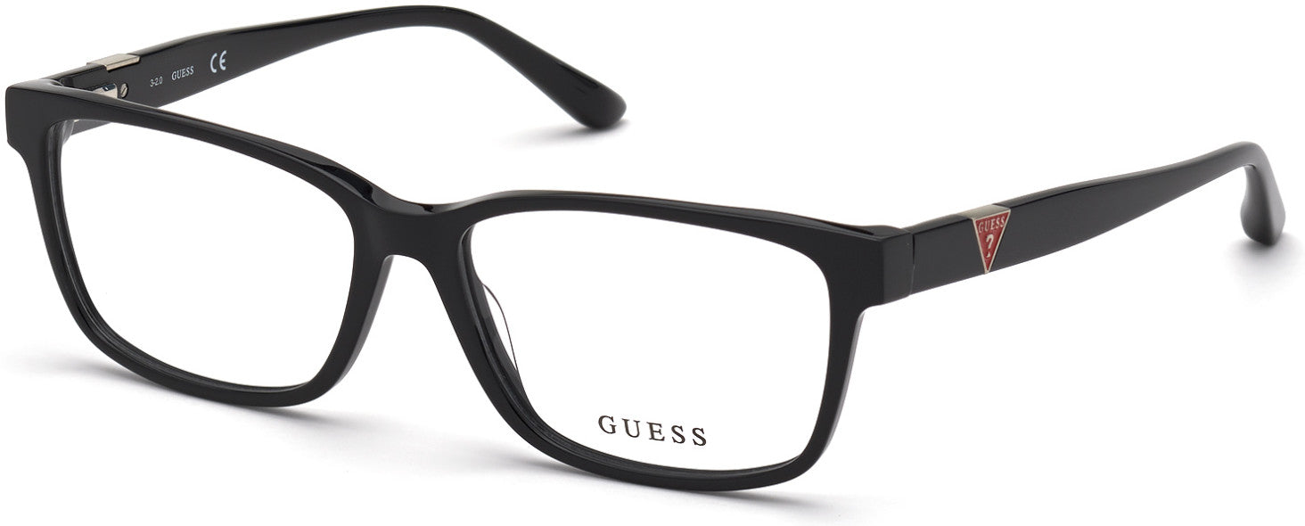 Guess GU2848 Rectangular Eyeglasses 001-001 - Shiny Black