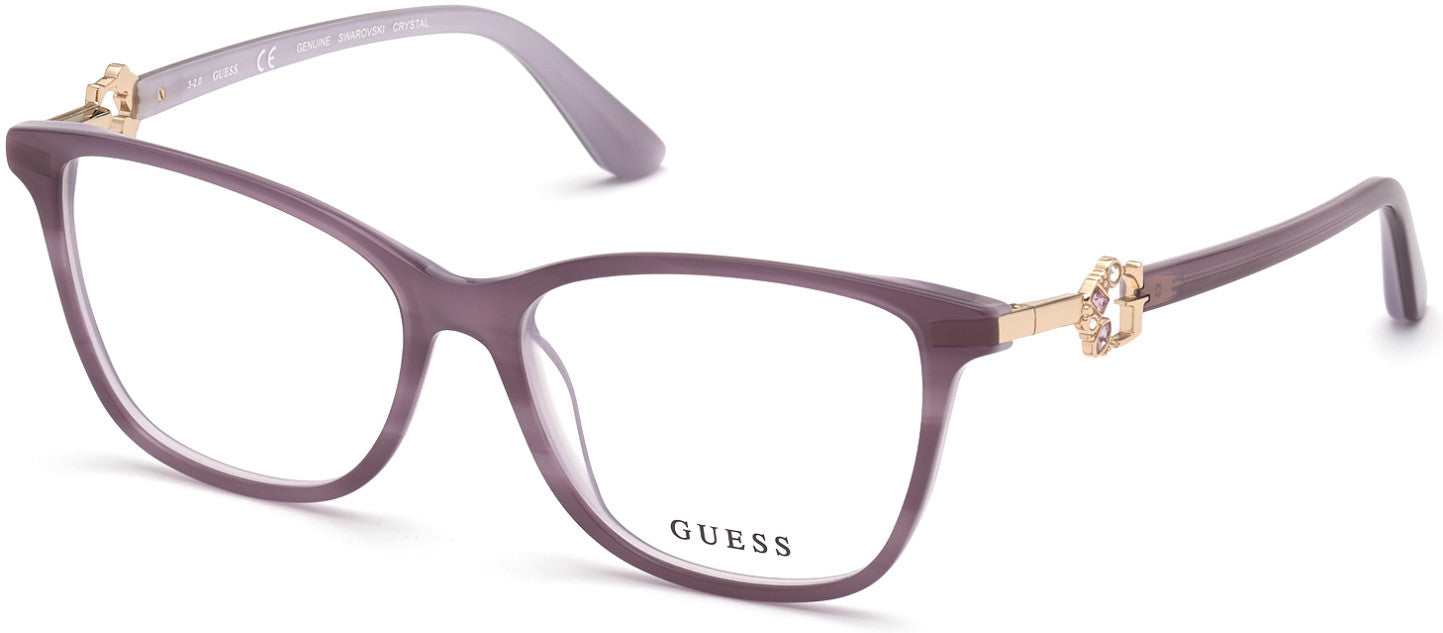 Guess GU2856-S Square Eyeglasses 083-083 - Violet