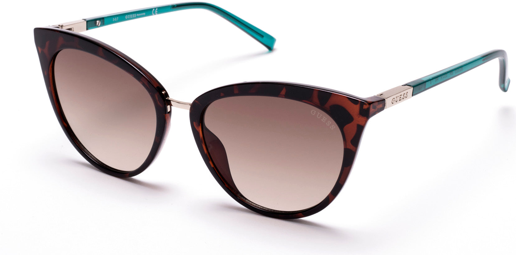 Guess GU3035 Cat Sunglasses 56F-56F - Havana/other / Gradient Brown