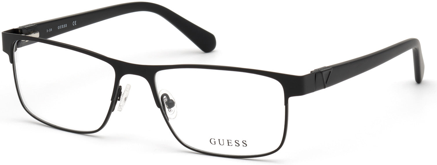Guess GU50003 Rectangular Eyeglasses 002-002 - Matte Black
