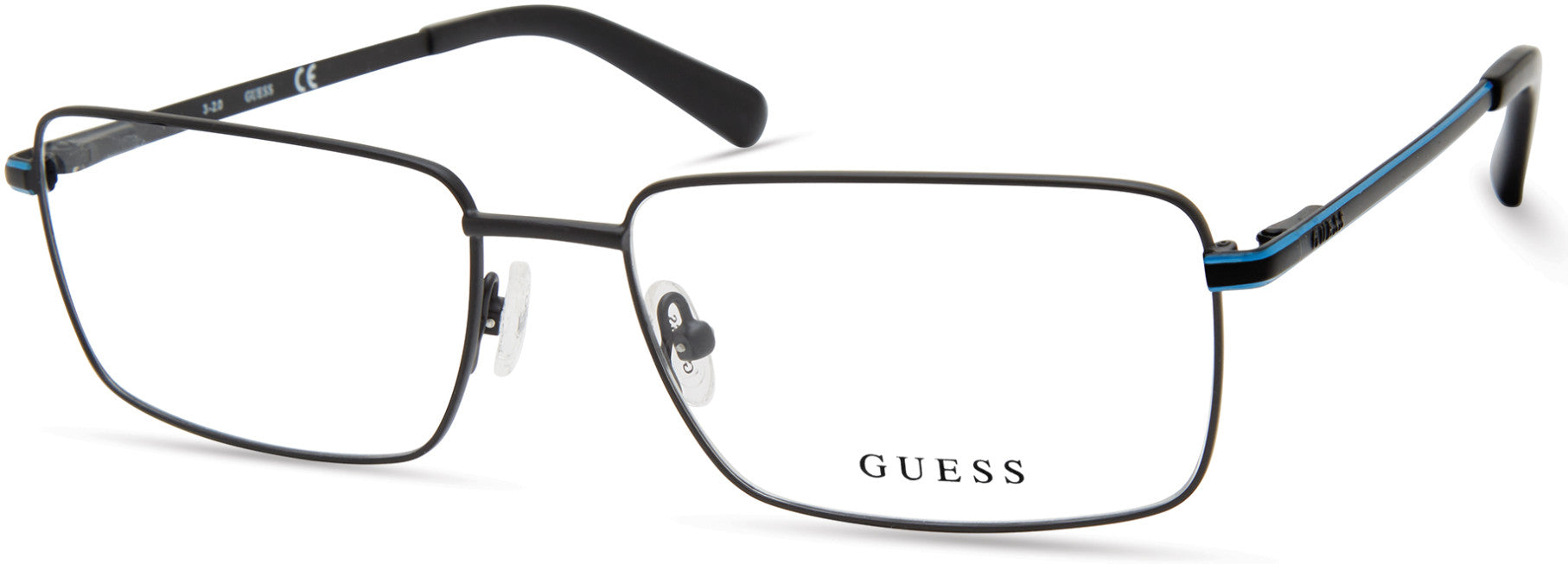 Guess GU50042 Rectangular Eyeglasses 002-002 - Matte Black