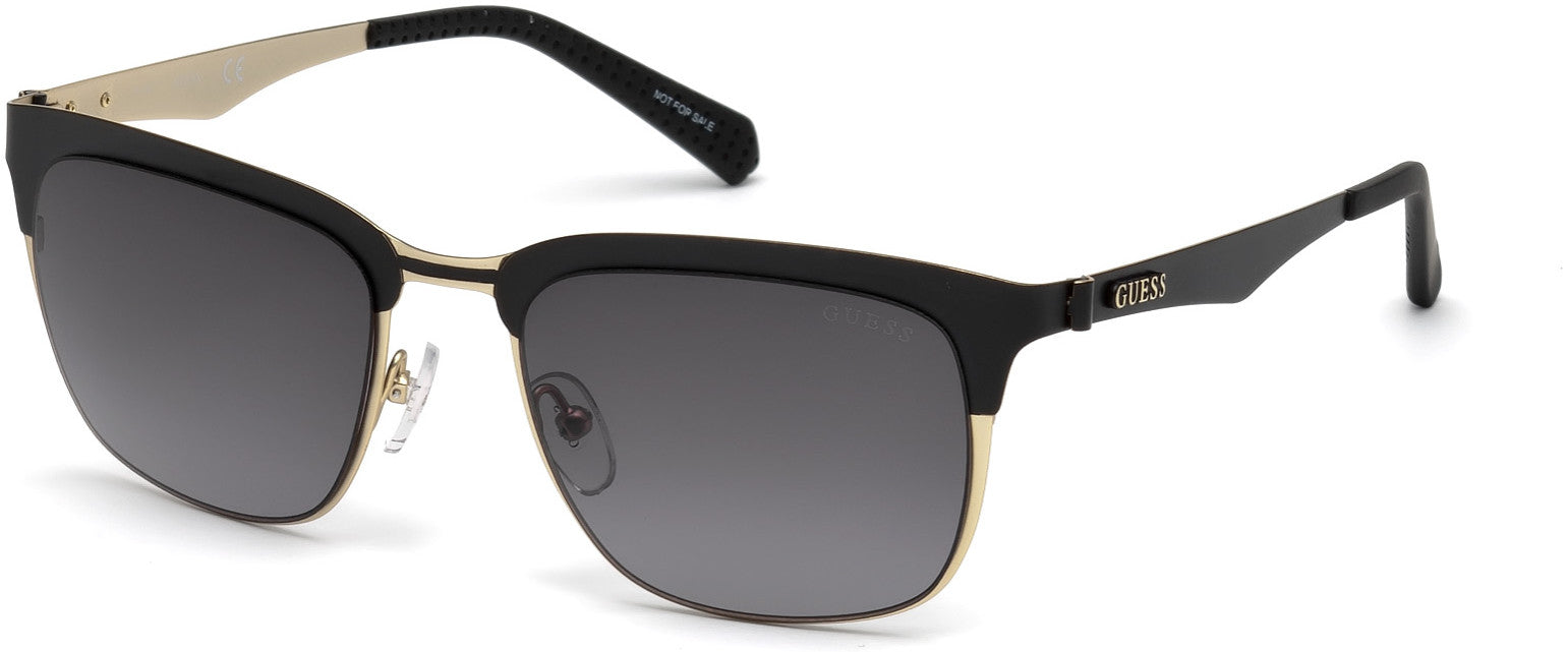 Guess GU6900 Cat Sunglasses 05B-05B - Black/other / Gradient Smoke