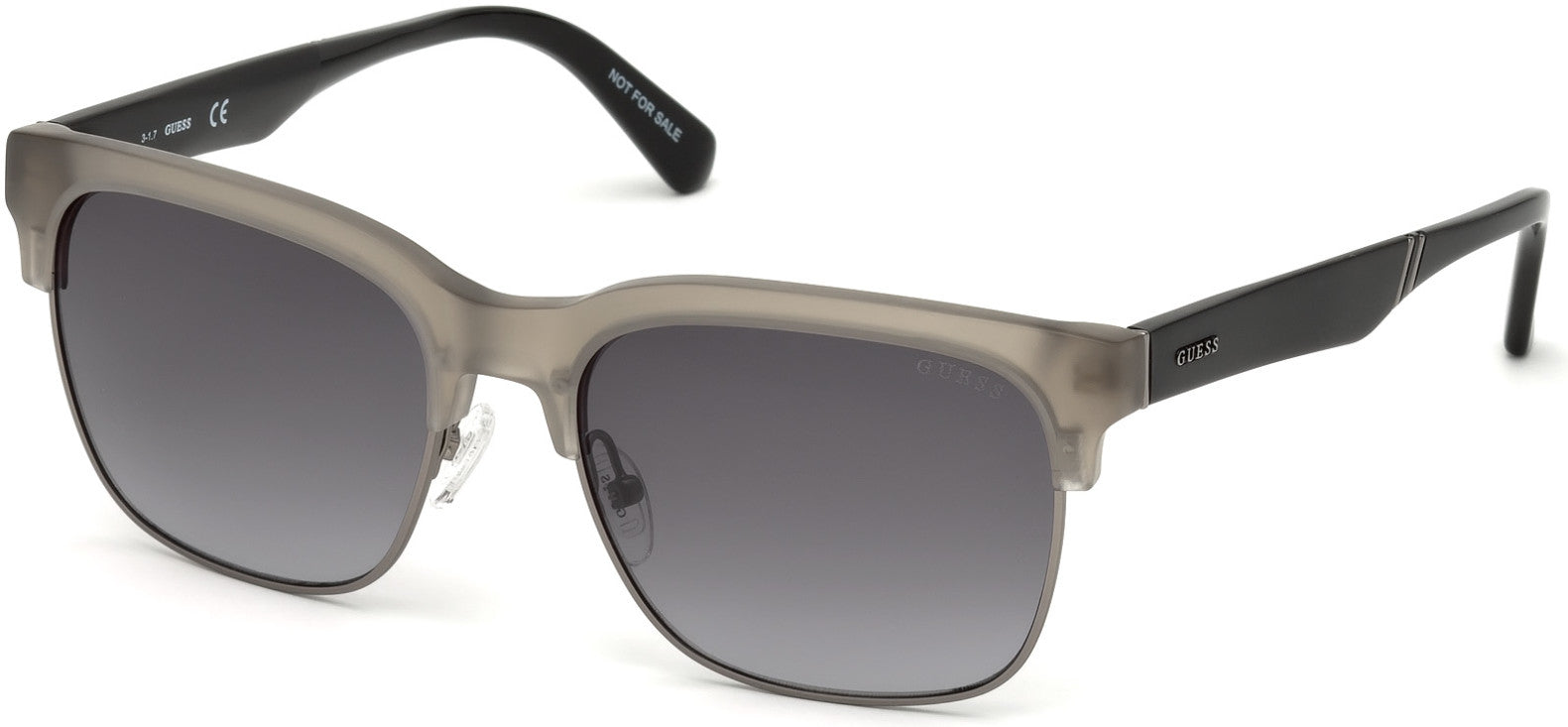 Guess GU6912 Browline Sunglasses 20B-20B - Grey/other / Gradient Smoke
