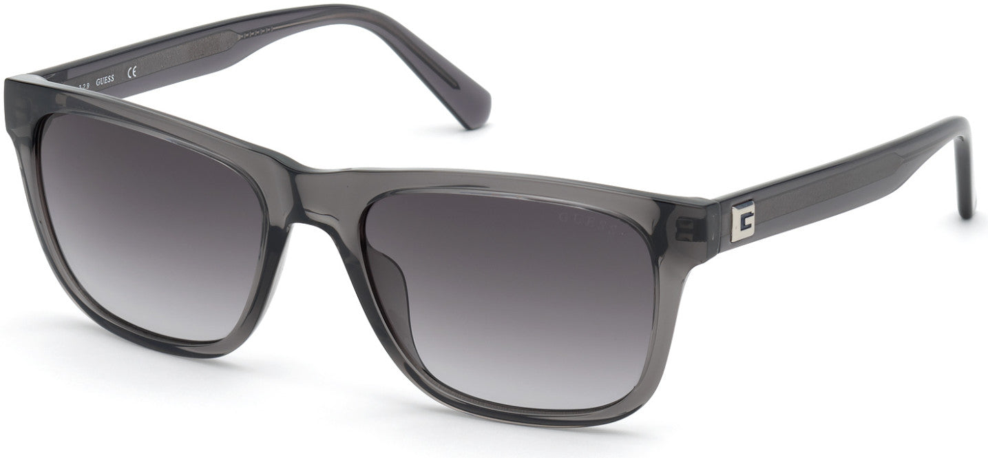 Guess GU6971 Square Sunglasses 20B-20B - Grey / Gradient Smoke