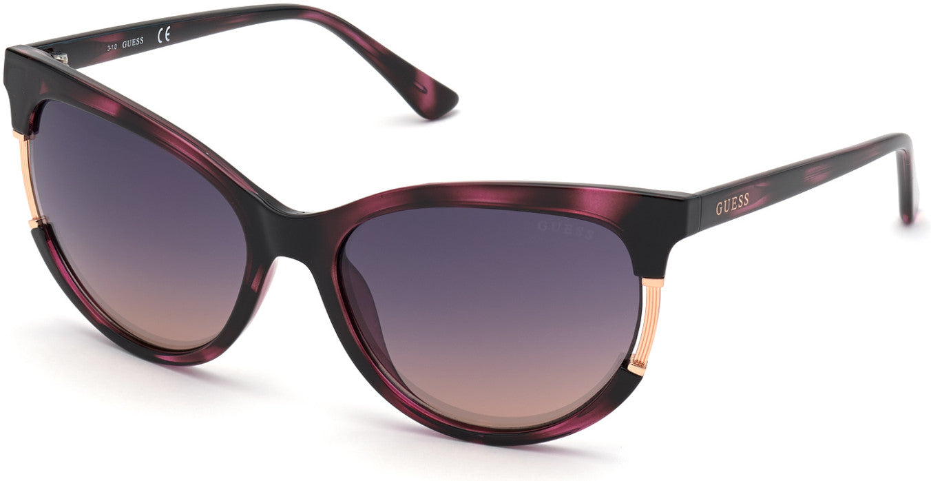 Guess GU7725 Cat Sunglasses 83Z-83Z - Violet / Gradient Or Mirror Violet