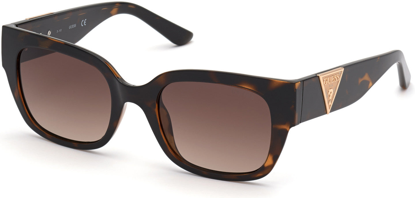 Guess GU7742 Square Sunglasses 52F-52F - Dark Havana / Gradient Brown