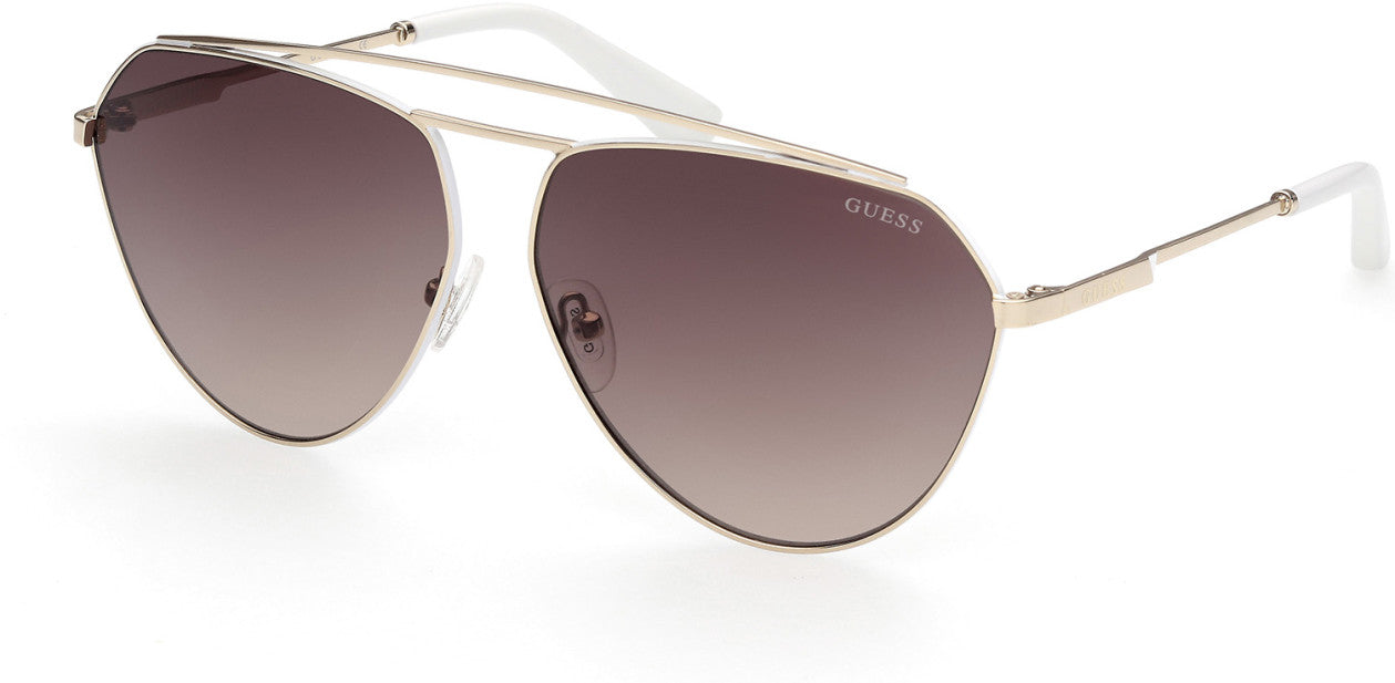 Guess GU7783 Pilot Sunglasses 32F-32F - Gold / Gradient Brown
