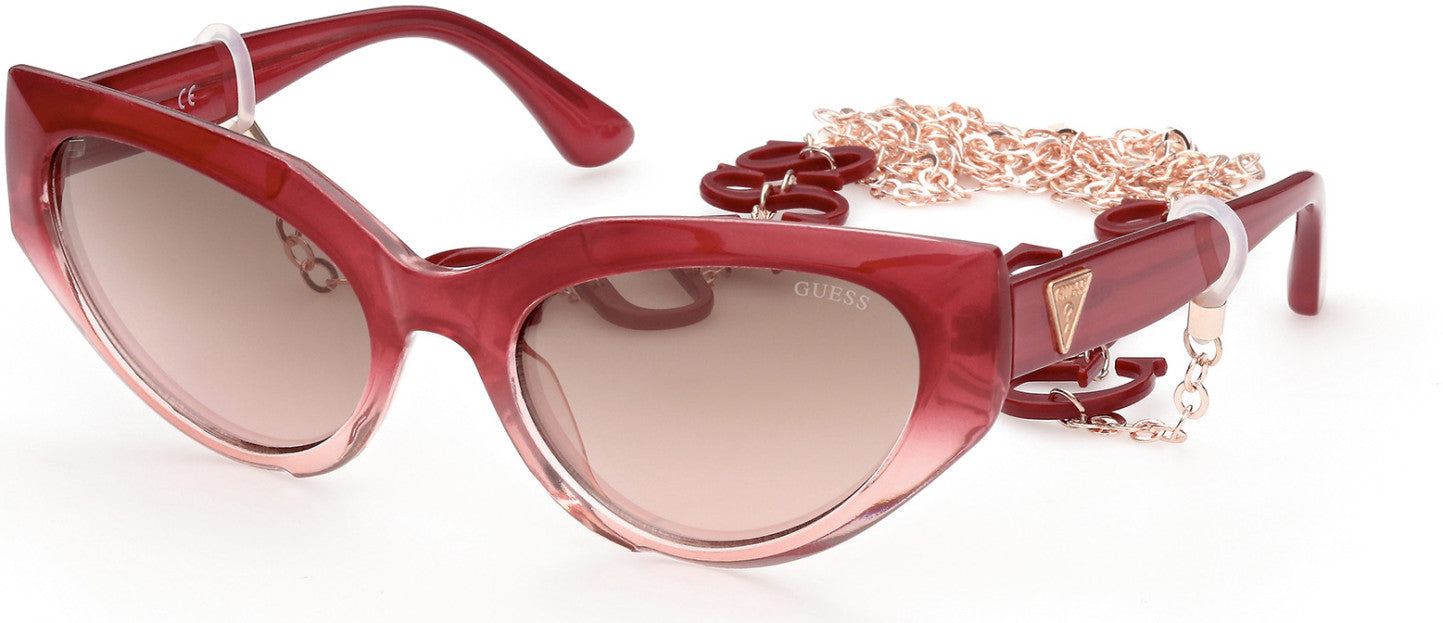 Guess GU7787 Cat Sunglasses 74T-74T - Pink  / Gradient Bordeaux