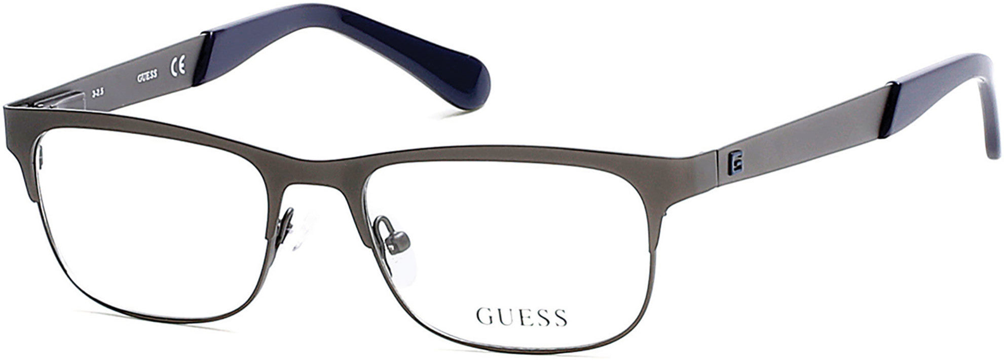 Guess GU9168 Geometric Eyeglasses 009-009 - Matte Gunmetal