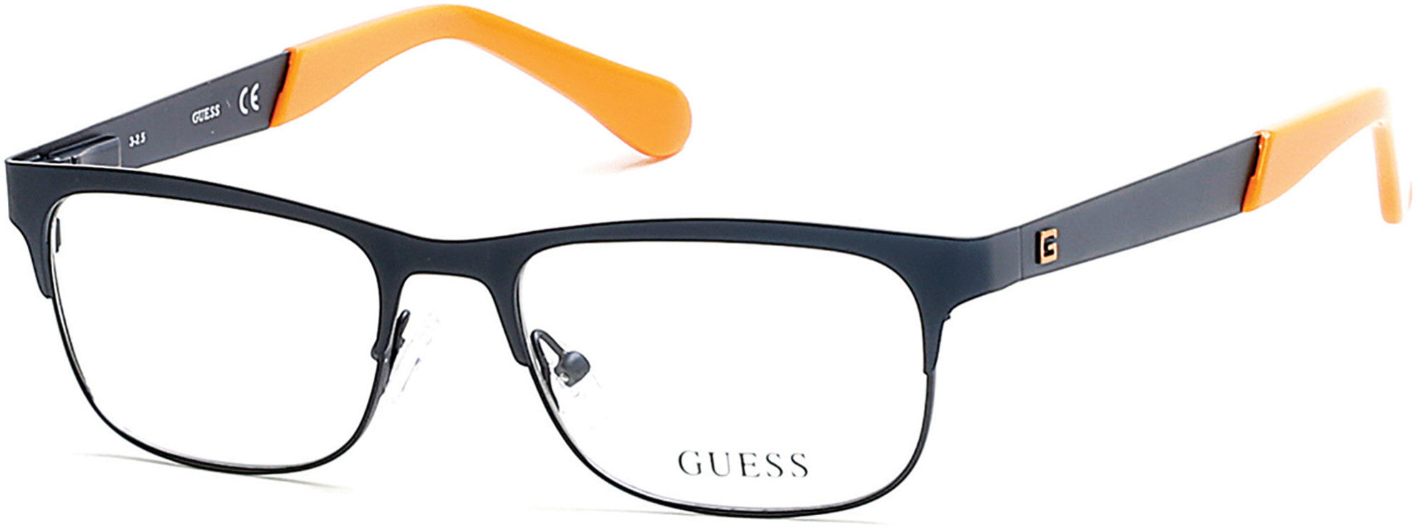 Guess GU9168 Geometric Eyeglasses 091-091 - Matte Blue