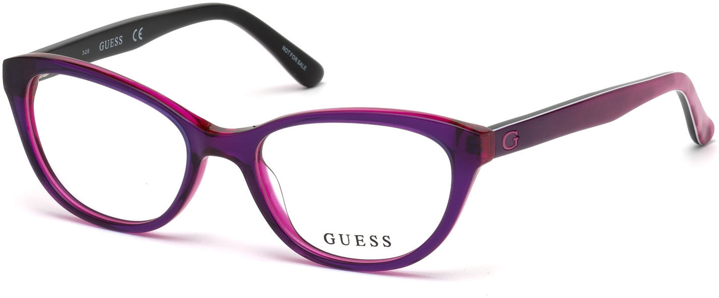 Guess GU9169 Cat Eyeglasses 083-083 - Violet
