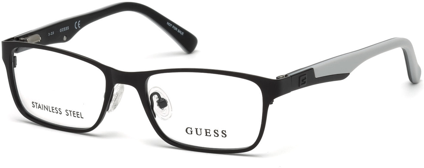 Guess GU9173 Rectangular Eyeglasses 002-002 - Matte Black