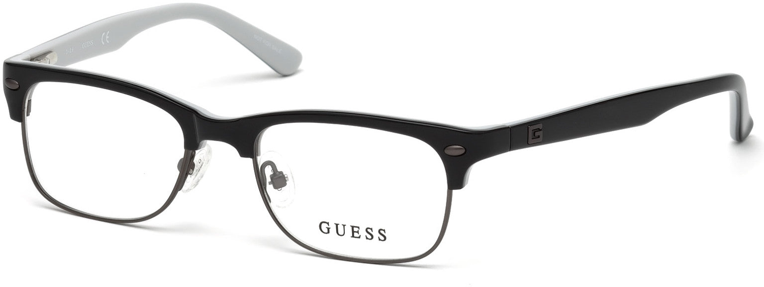 Guess GU9174 Browline Eyeglasses 001-001 - Shiny Black
