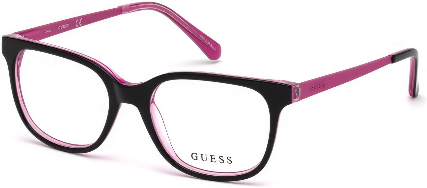 Guess GU9175 Square Eyeglasses 005-005 - Black