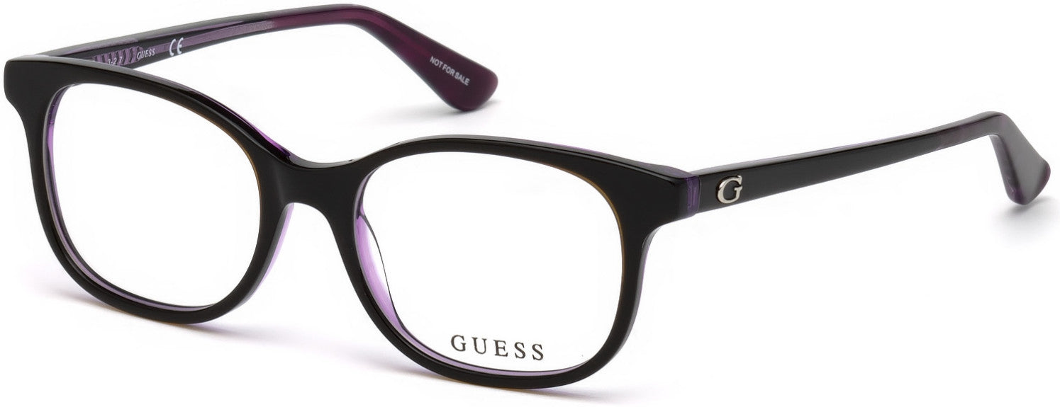 Guess GU9176 Square Eyeglasses 005-005 - Black