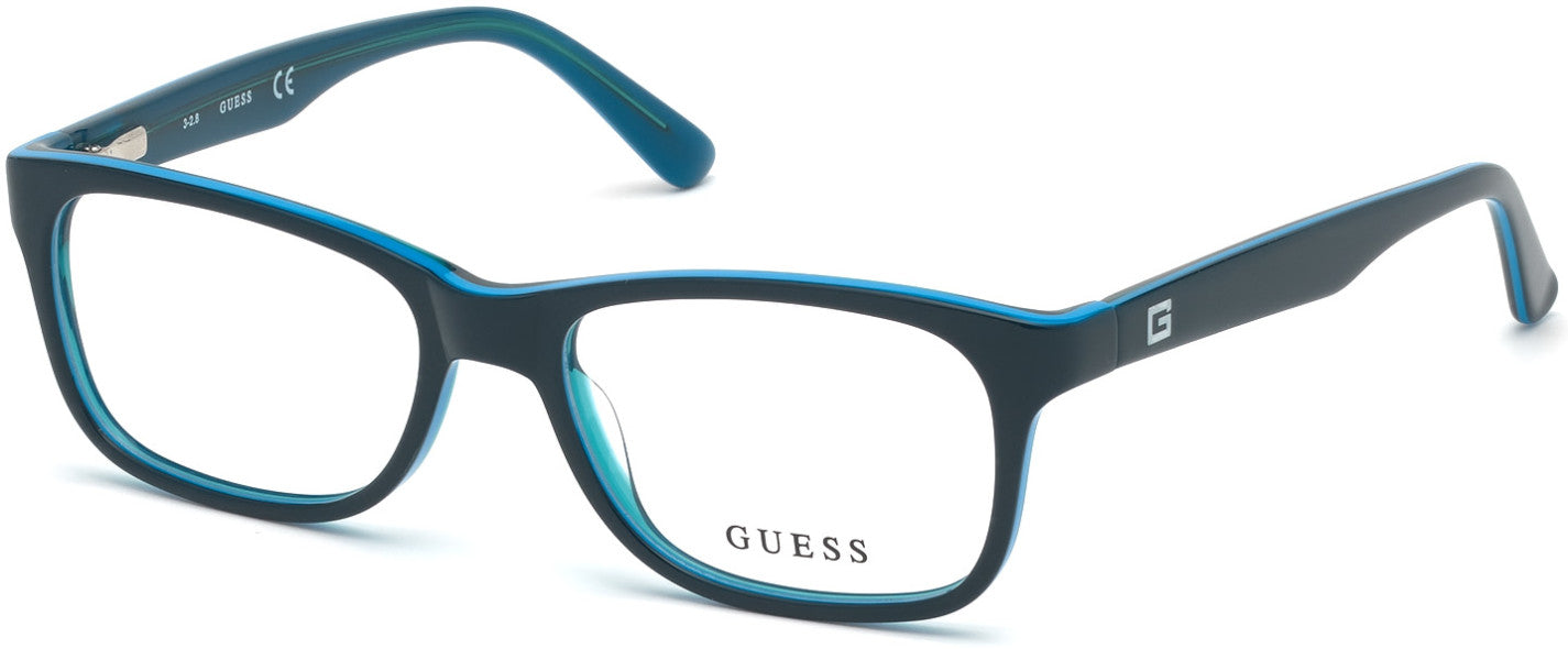 Guess GU9184 Geometric Eyeglasses 092-092 - Blue