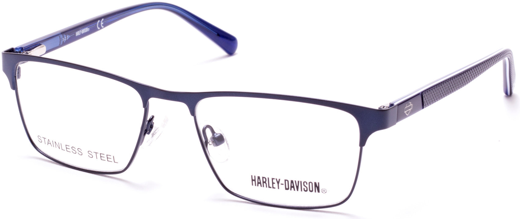 Harley-Davidson HD0132T Geometric Eyeglasses 091-091 - Matte Blue