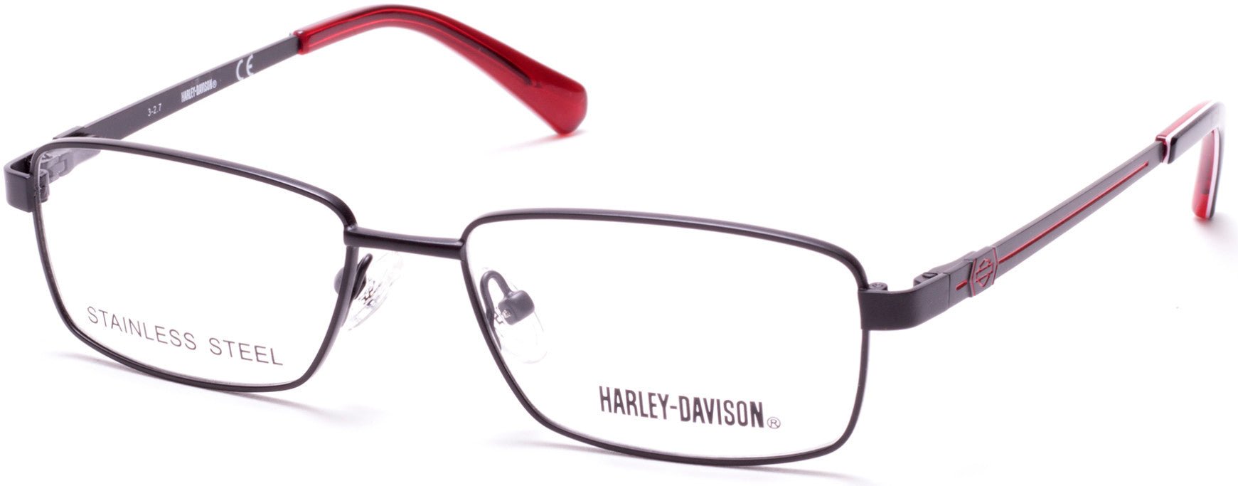 Harley-Davidson HD0134T Geometric Eyeglasses 002-002 - Matte Black