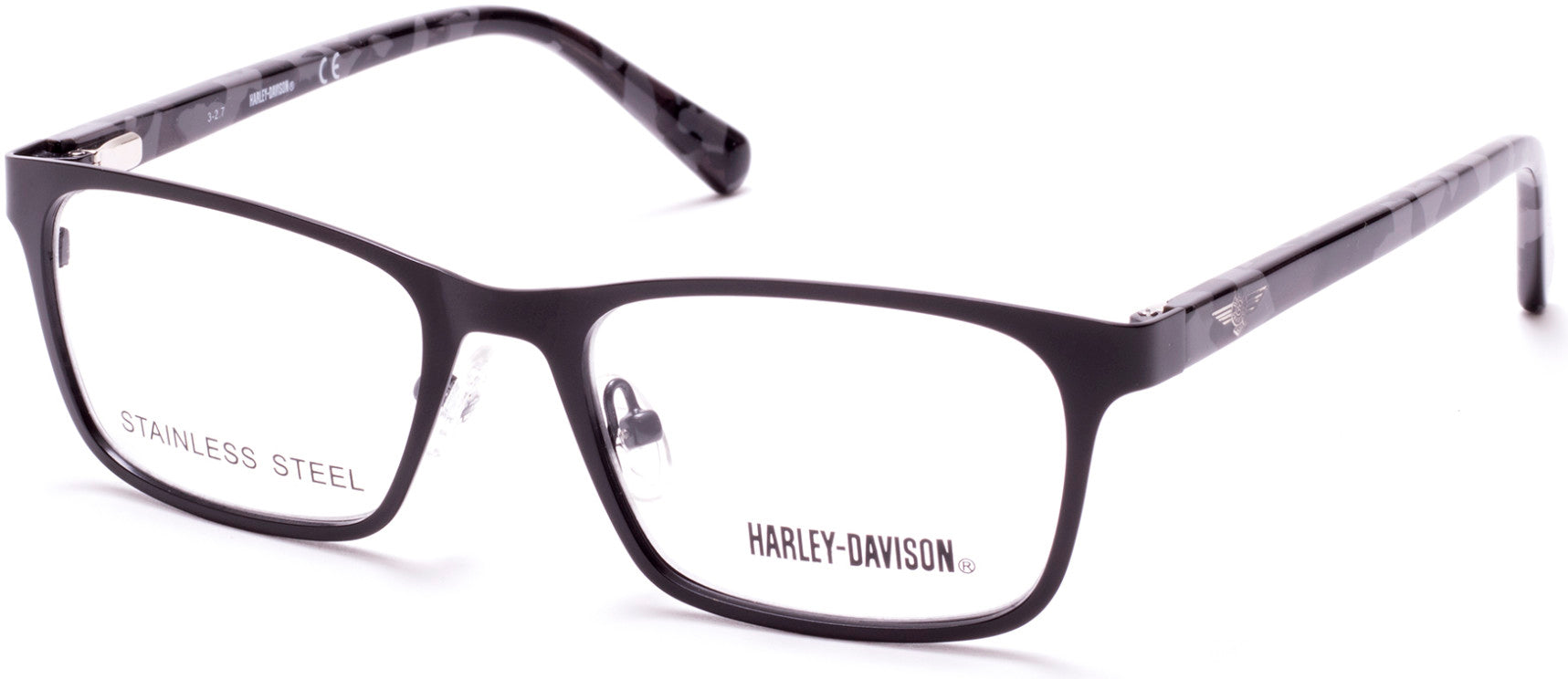 Harley-Davidson HD0136T Geometric Eyeglasses 002-002 - Matte Black