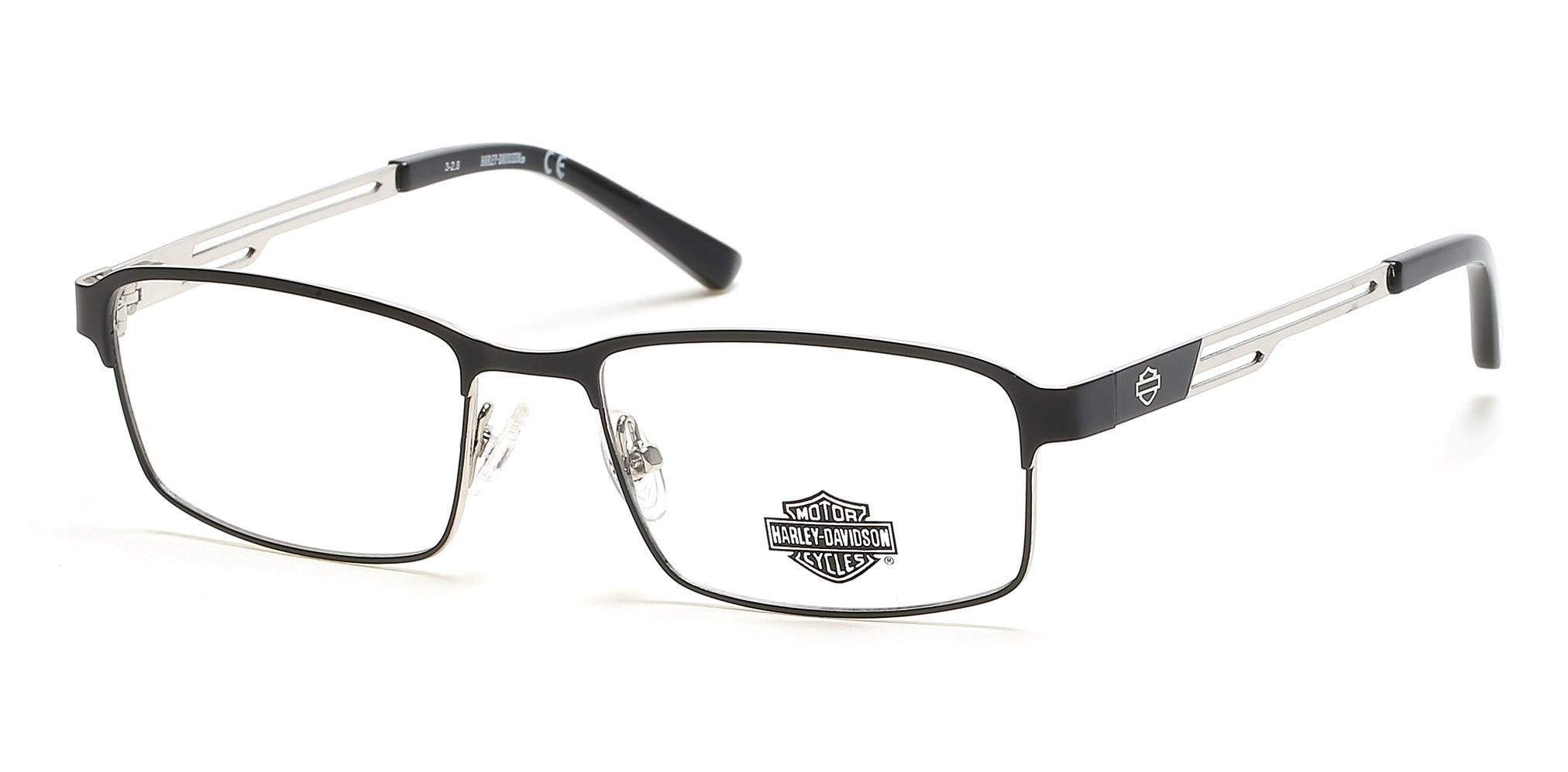 Harley-Davidson HD0138T Rectangular Eyeglasses 002-002 - Matte Black