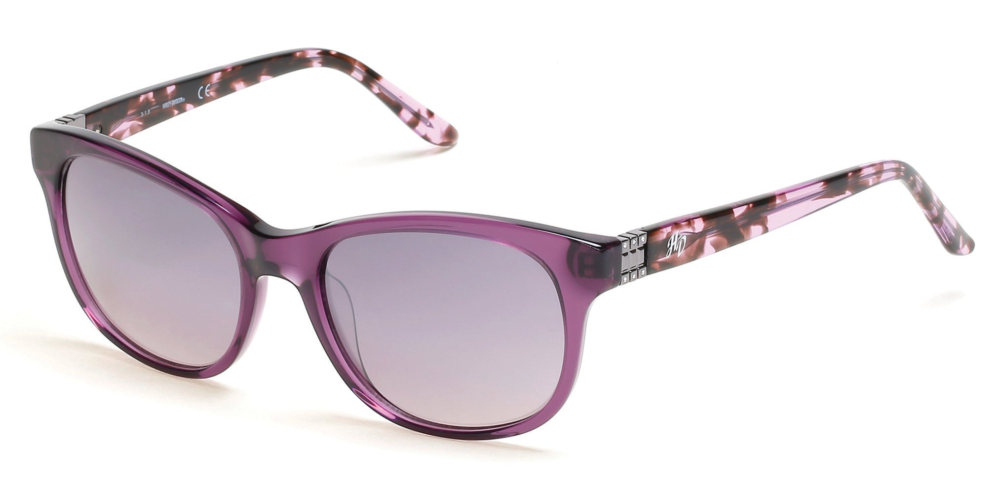 Harley-Davidson HD0307X Sunglasses 81A-81A - Shiny Violet / Smoke