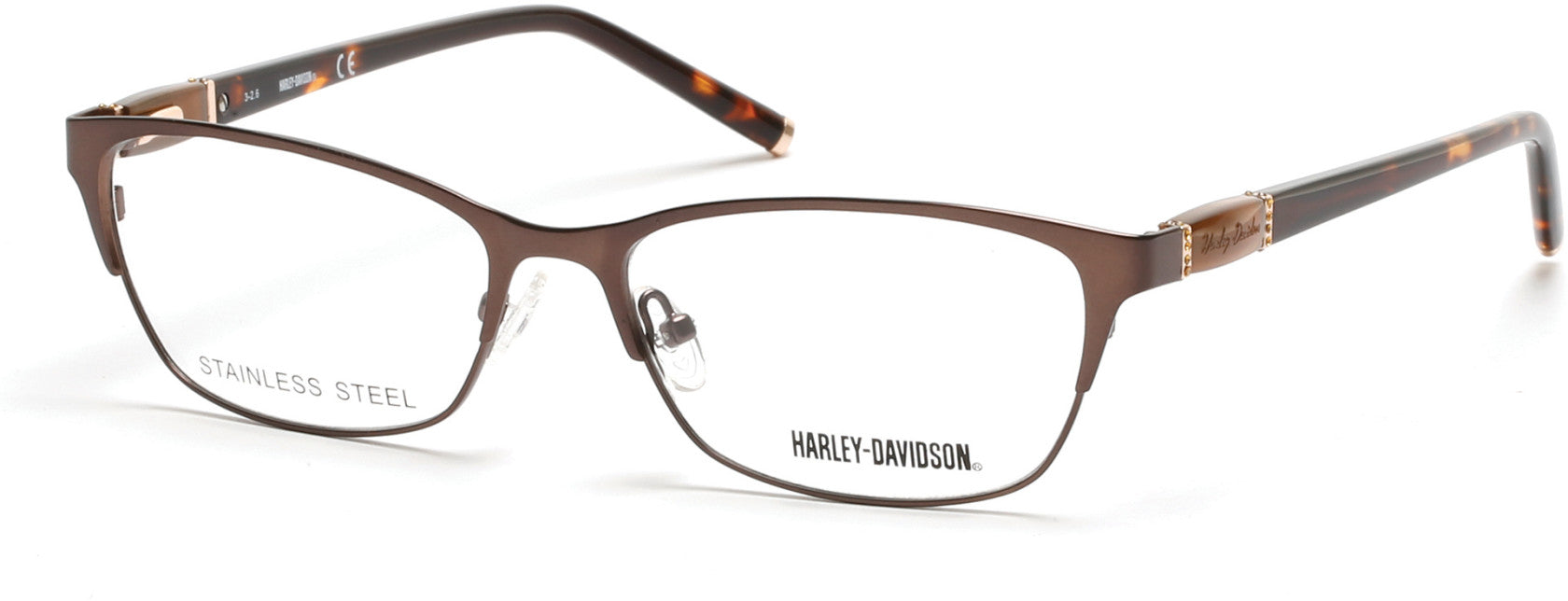Harley-Davidson HD0538 Eyeglasses 049-049 - Matte Dark Brown