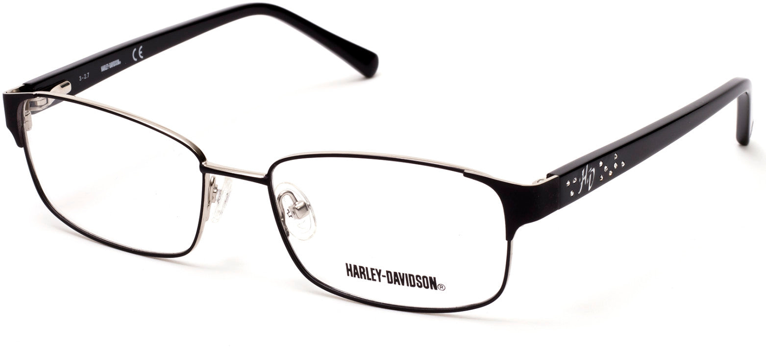 Harley-Davidson HD0543 Geometric Eyeglasses 002-002 - Matte Black