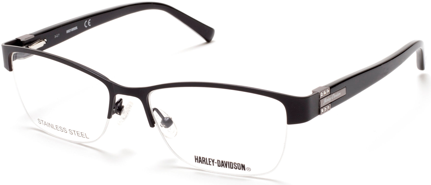 Harley-Davidson HD0545 Butterfly Eyeglasses 002-002 - Matte Black