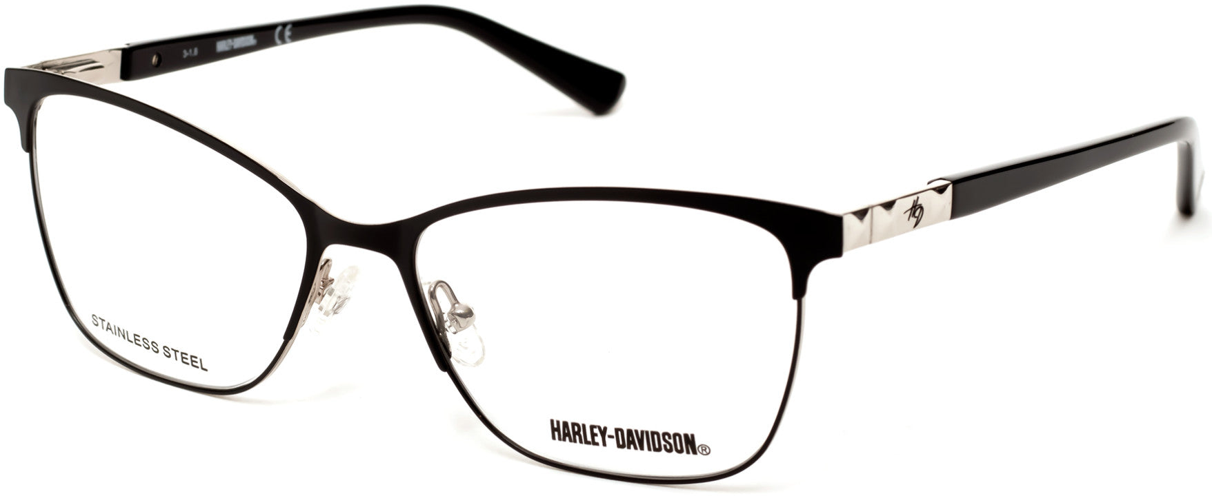 Harley-Davidson HD0547 Butterfly Eyeglasses 002-002 - Matte Black
