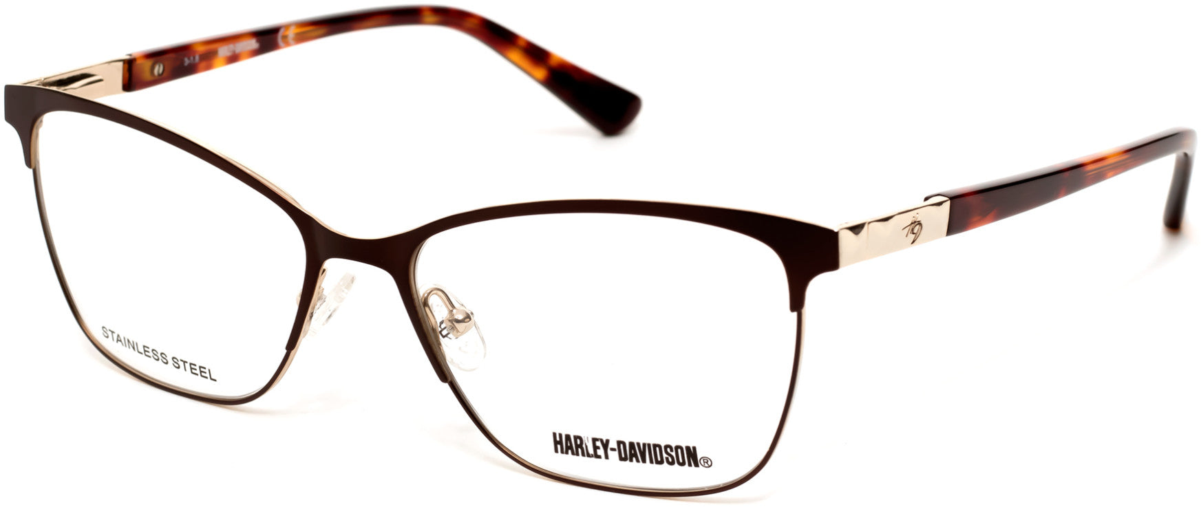 Harley-Davidson HD0547 Butterfly Eyeglasses 049-049 - Matte Dark Brown