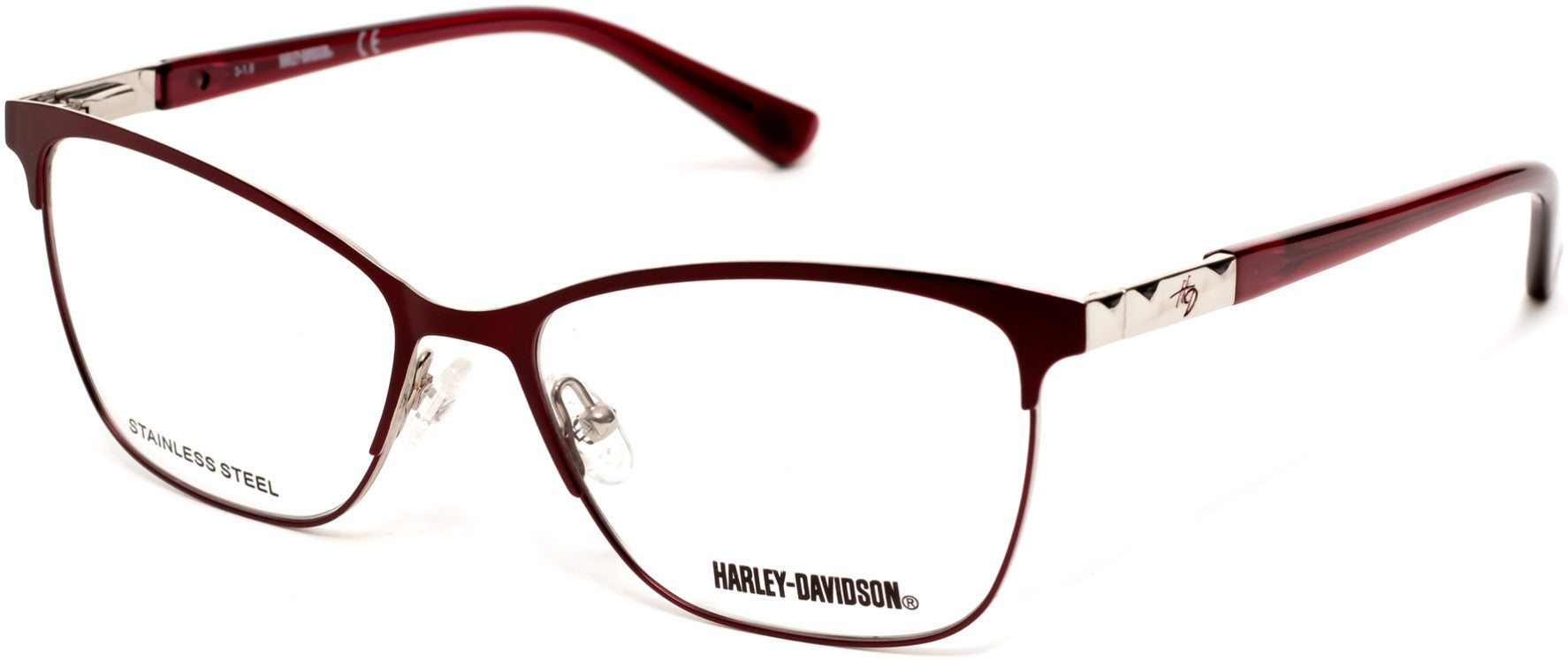 Harley-Davidson HD0547 Butterfly Eyeglasses 070-070 - Matte Bordeaux