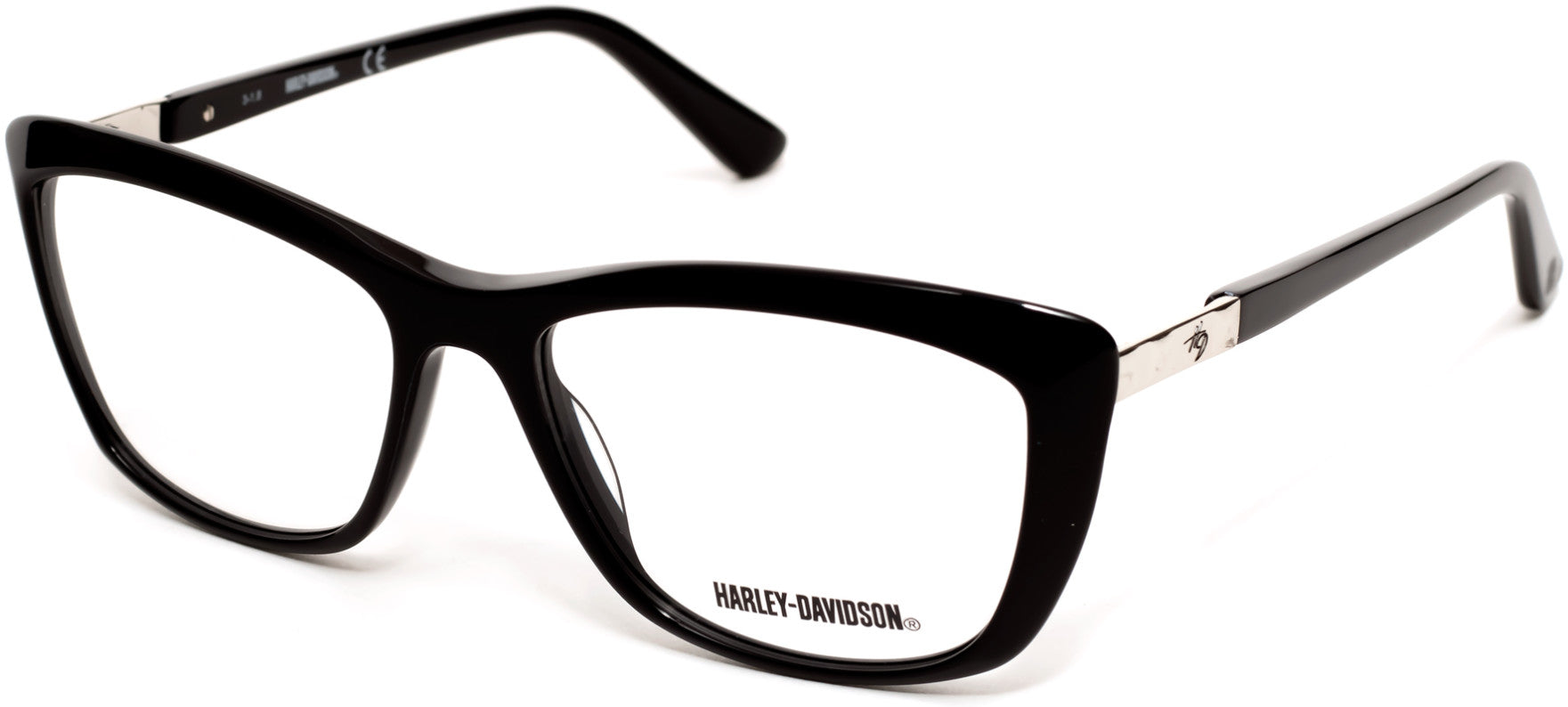 Harley-Davidson HD0548 Butterfly Eyeglasses 001-001 - Shiny Black