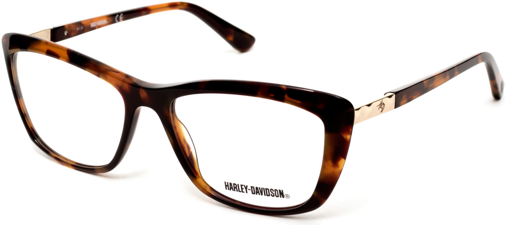 Harley-Davidson HD0548 Butterfly Eyeglasses 052-052 - Dark Havana