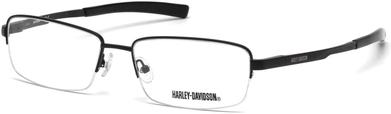 Harley-Davidson HD0755 Geometric Eyeglasses 002-002 - Matte Black
